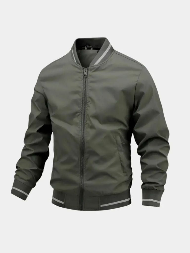 Chamarra Bomber Estilo Béisbol Casual