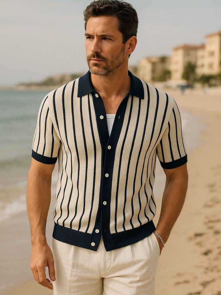 Playera Polo Tejida Atlantic Frame