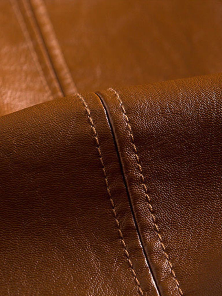 Chamarra de Piel Caramel Bold