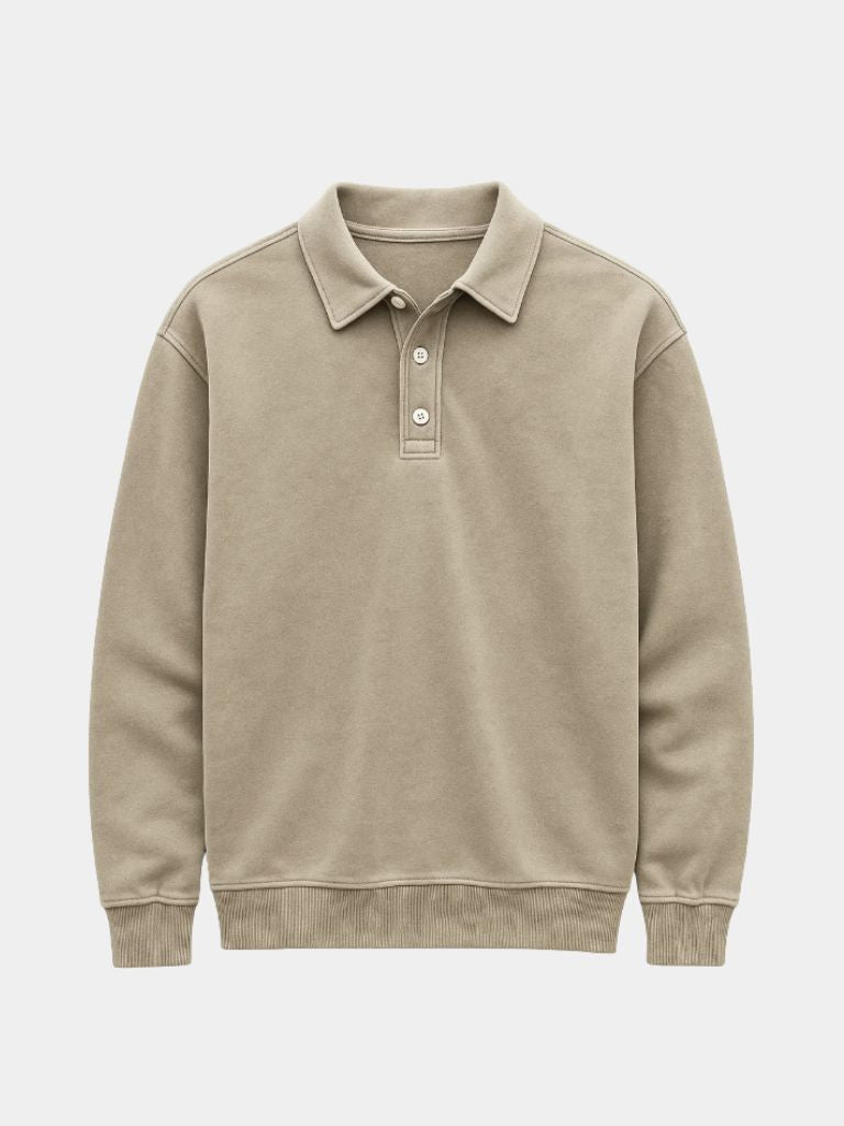 Canyon Mist Long Sleeve Polo Shirt