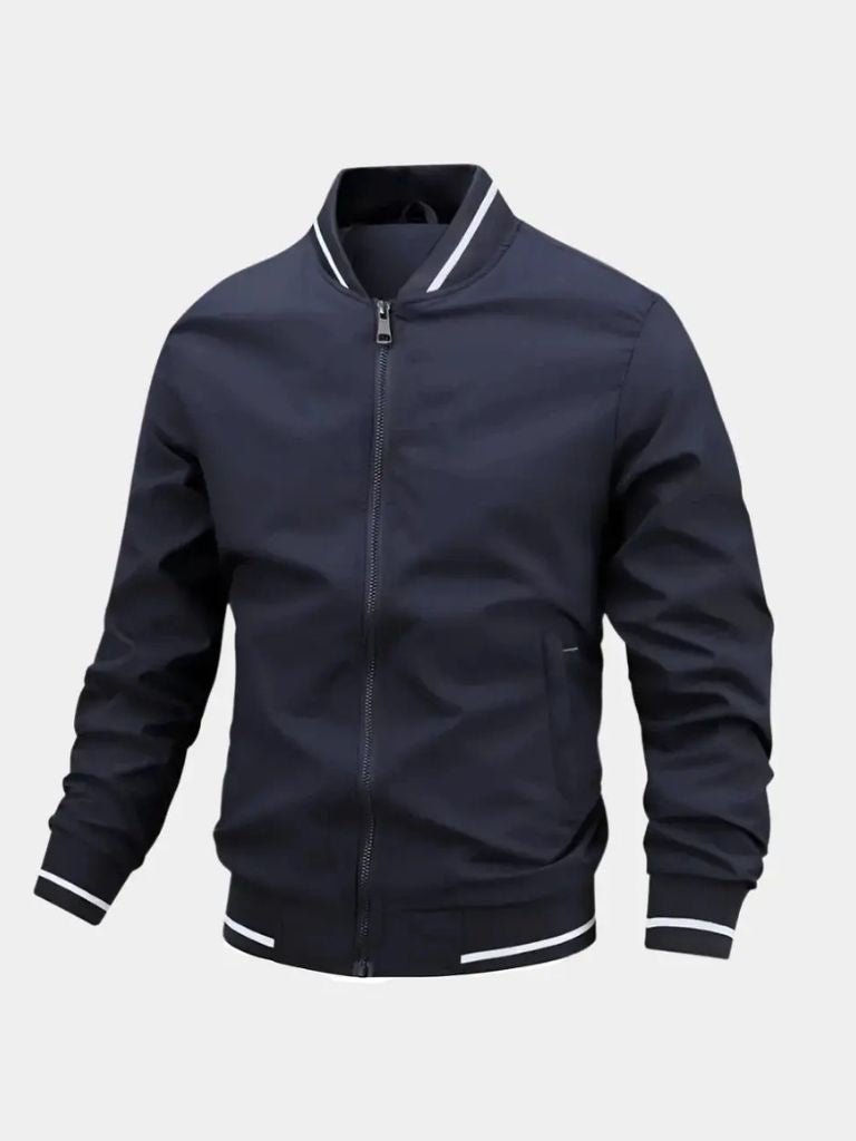 Chamarra Bomber Estilo Béisbol Casual