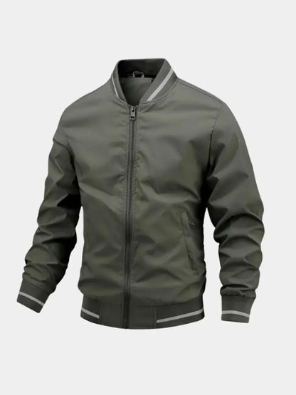 Chamarra Bomber Estilo Béisbol Casual