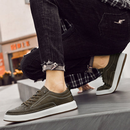 Tenis Oxfords de Piel Auténtica