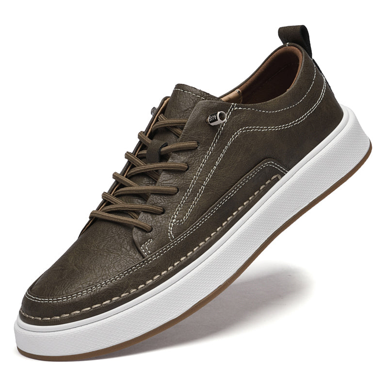 Tenis Oxfords de Piel Auténtica